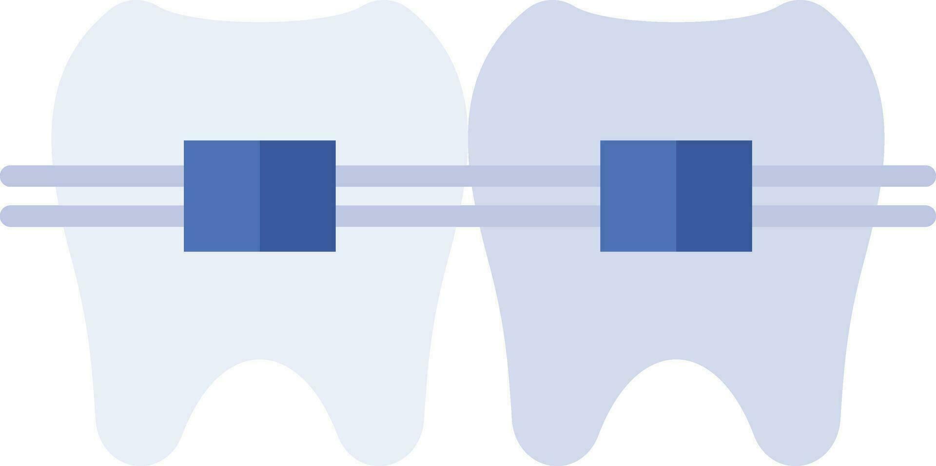 dente bretelle vettore icona