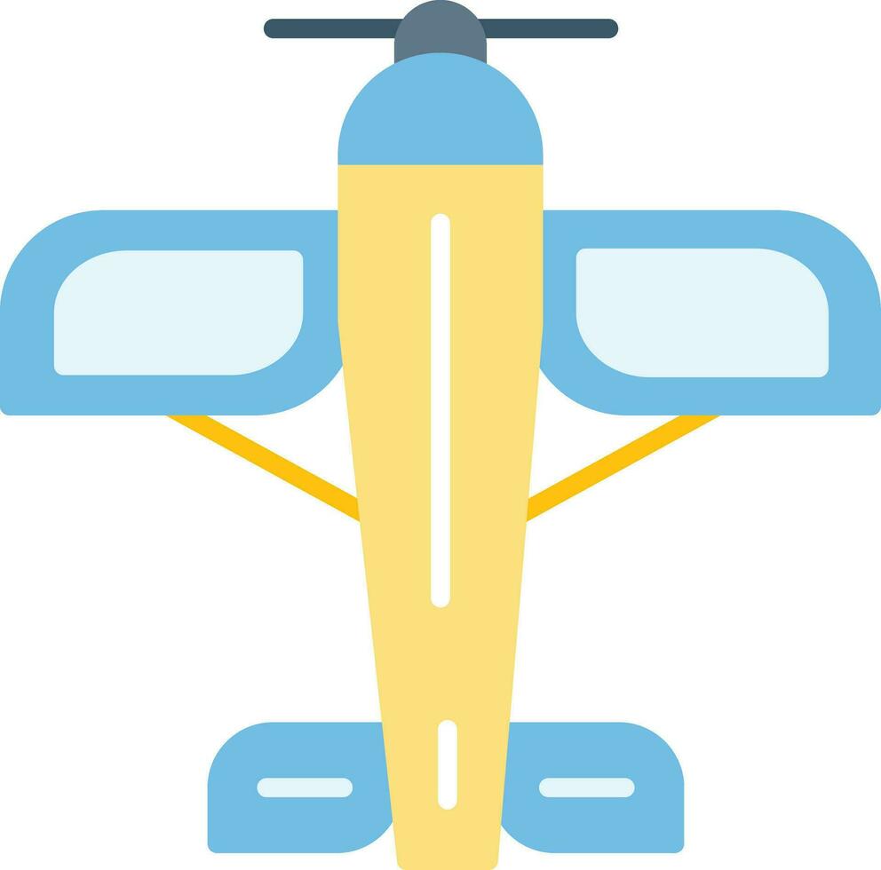 monoplano vettore icona