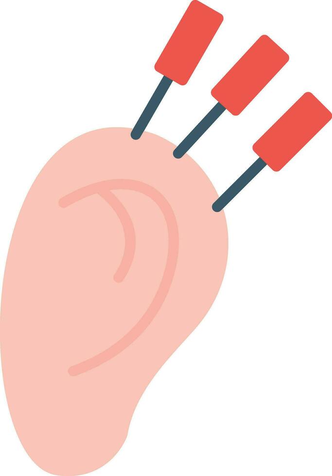orecchio terapia vettore icona