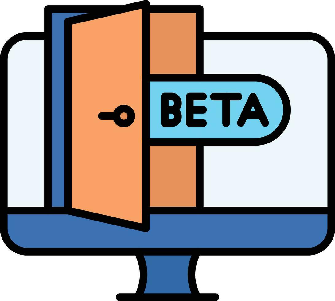 beta vettore icona