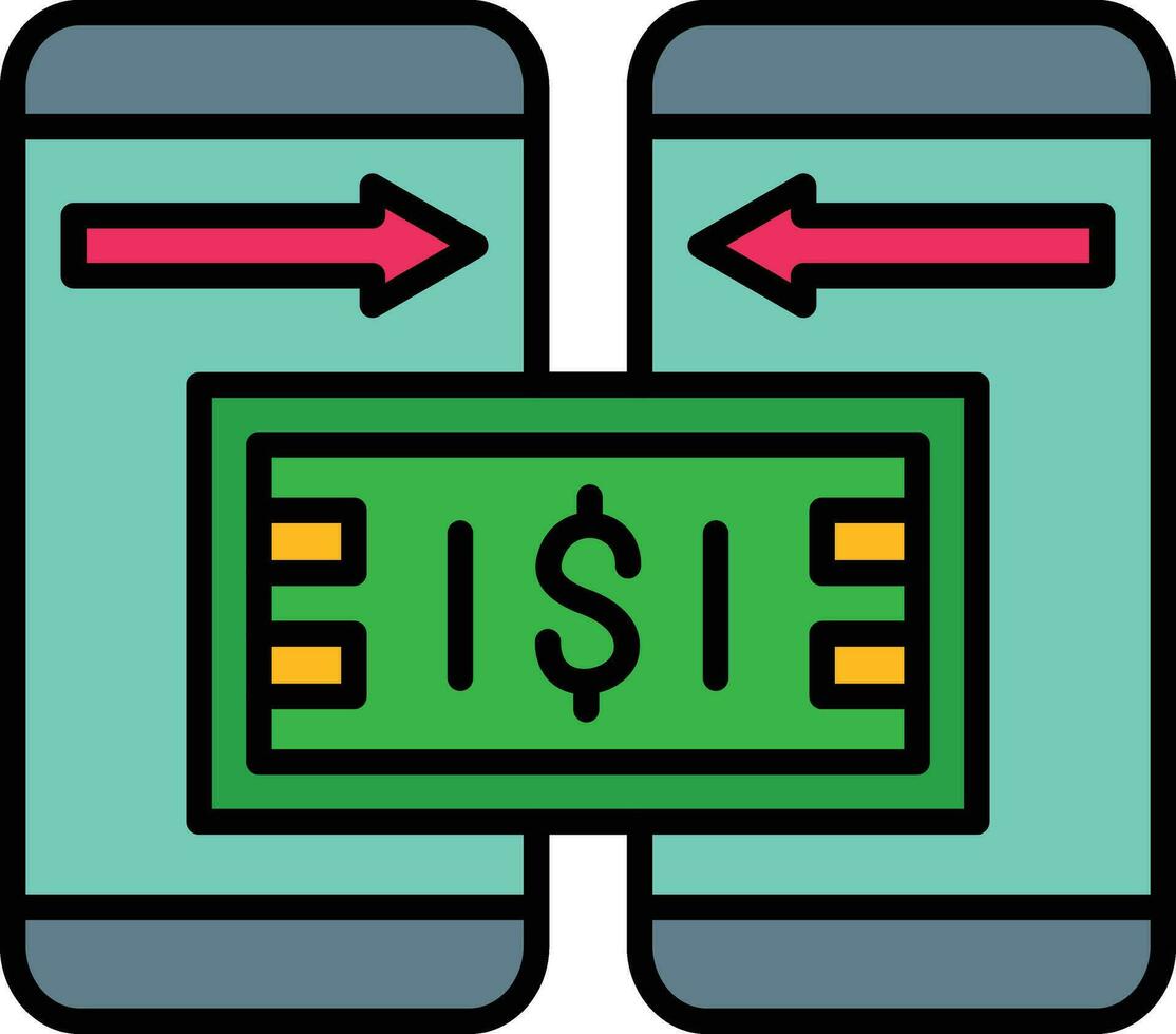 icona del vettore di trasferimento di denaro