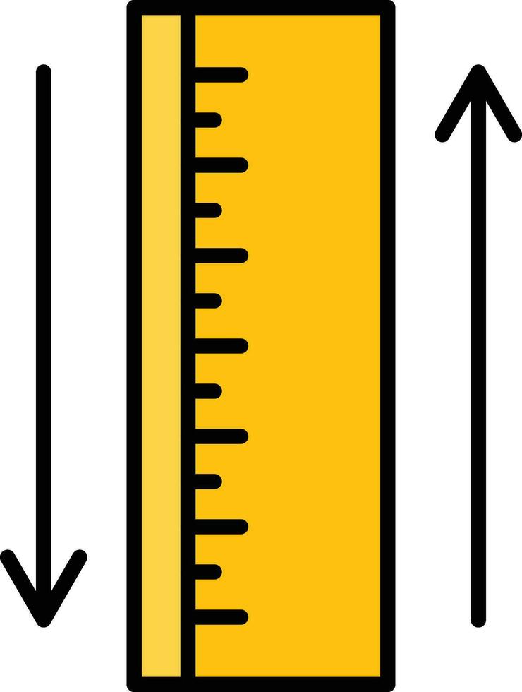 icona vettore righello