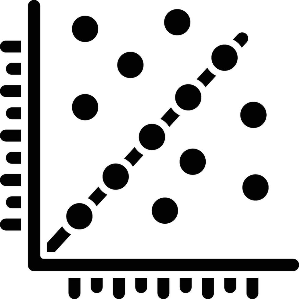 icona di vettore di analisi di regressione