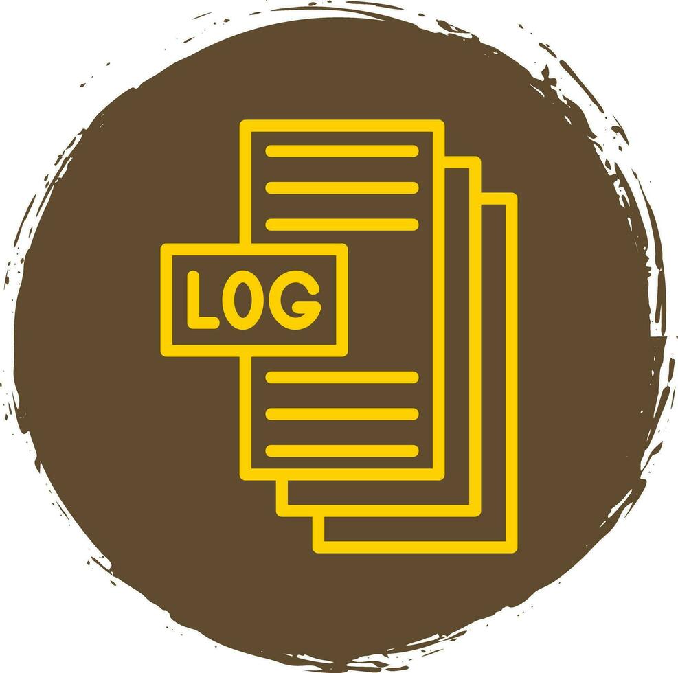 sistema logs vettore icona design