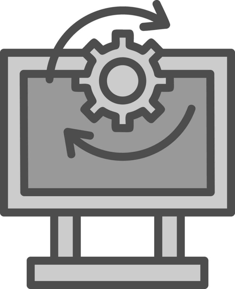 Software aggiornare vettore icona design