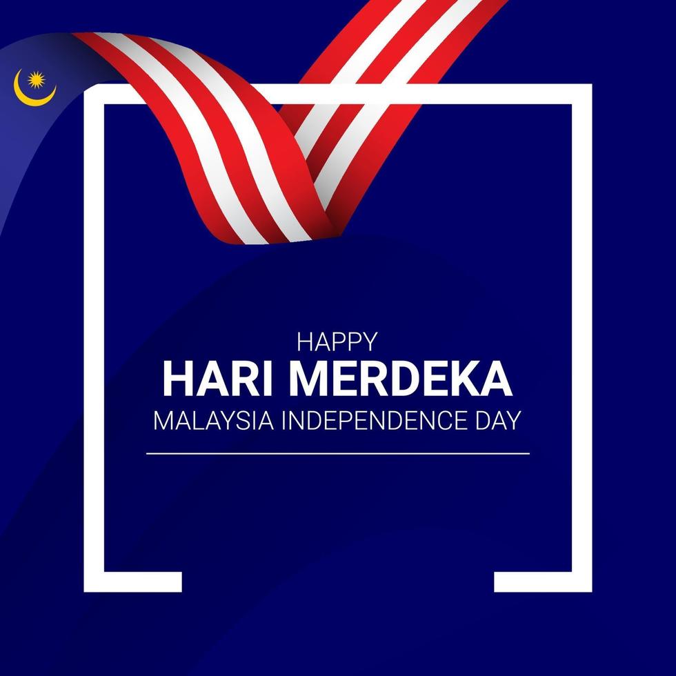 modello di banner bandiera malesia vettore