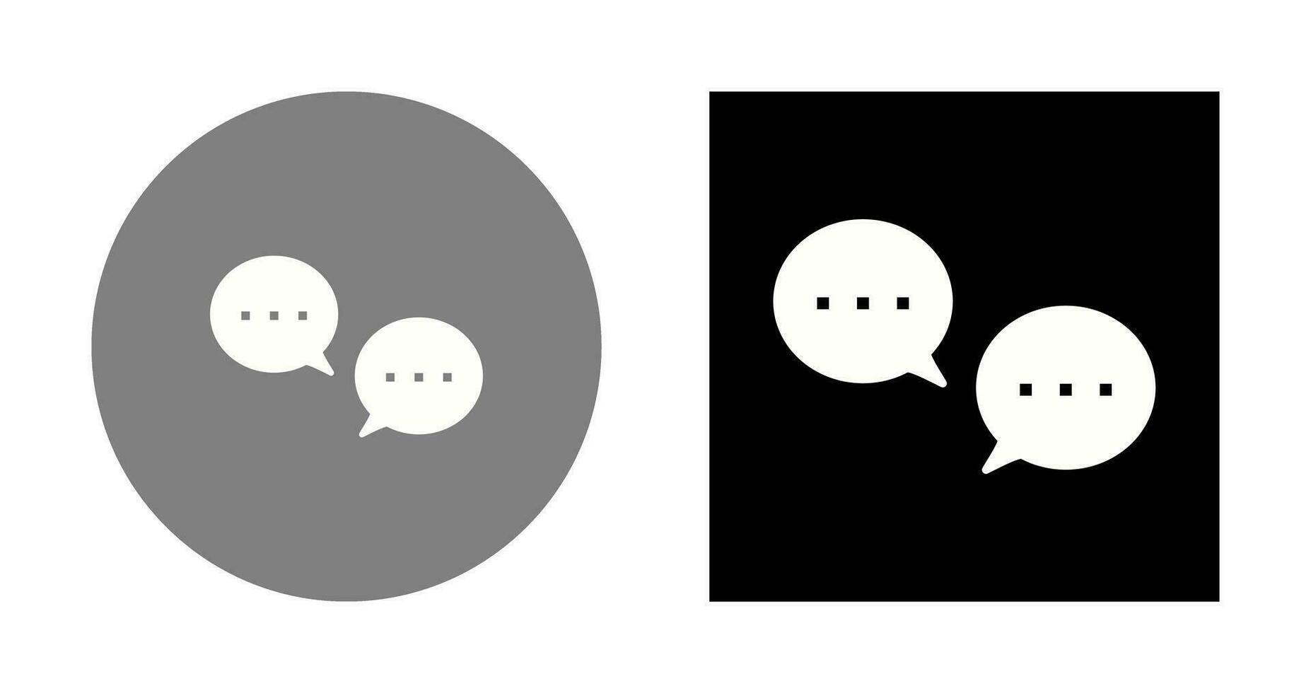 unico conversazione bolle vettore icona
