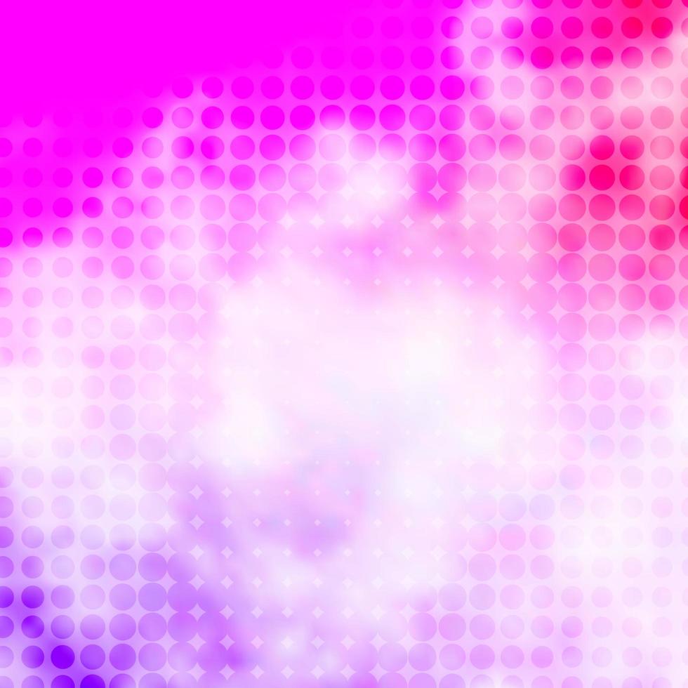 sfondo vettoriale viola chiaro, rosa con bolle.