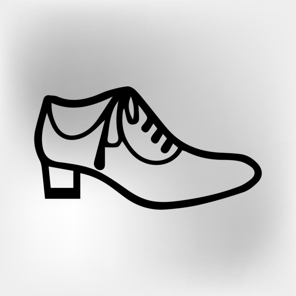 vettore scarpa icona illustrazione vettore isolato su bianca sfondo