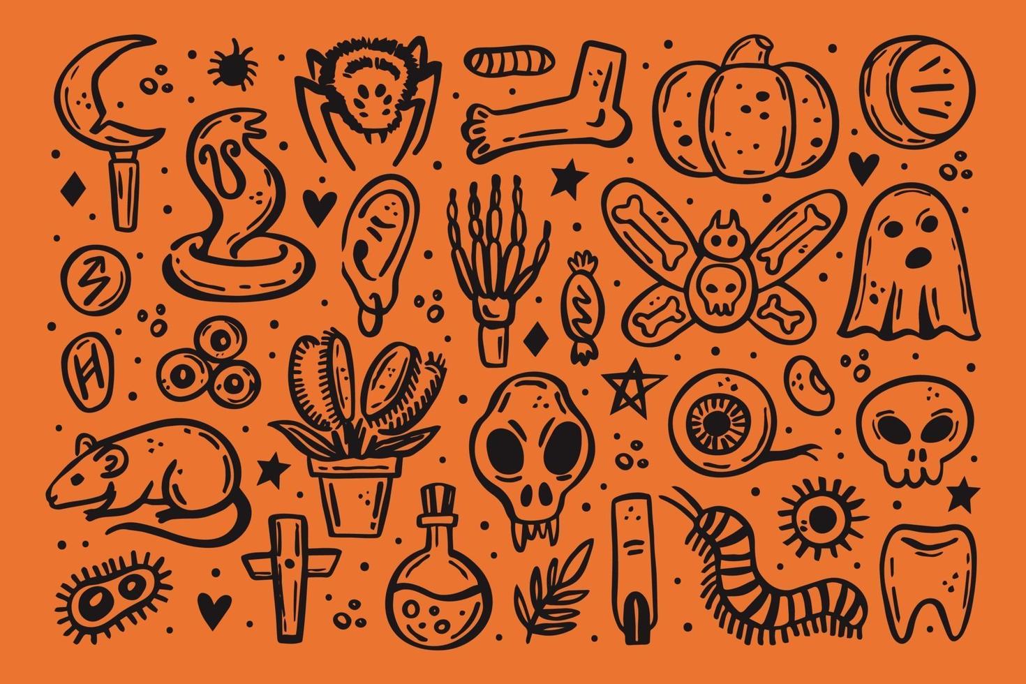 halloween illustrazione veleno morte pericolo vettore