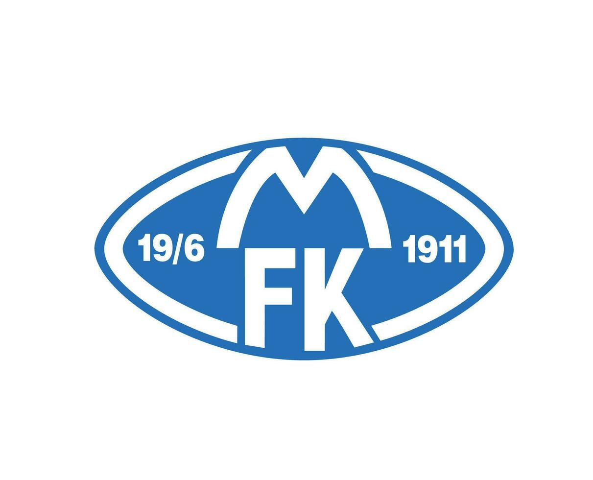 muffa fk club logo simbolo Norvegia lega calcio astratto design vettore illustrazione