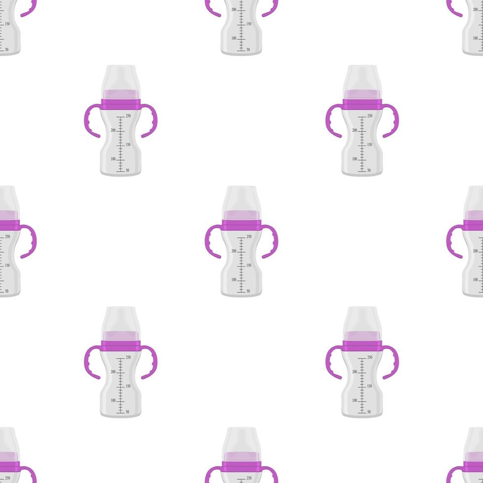 kit latte per neonati in biberon trasparente con ciuccio in gomma vettore