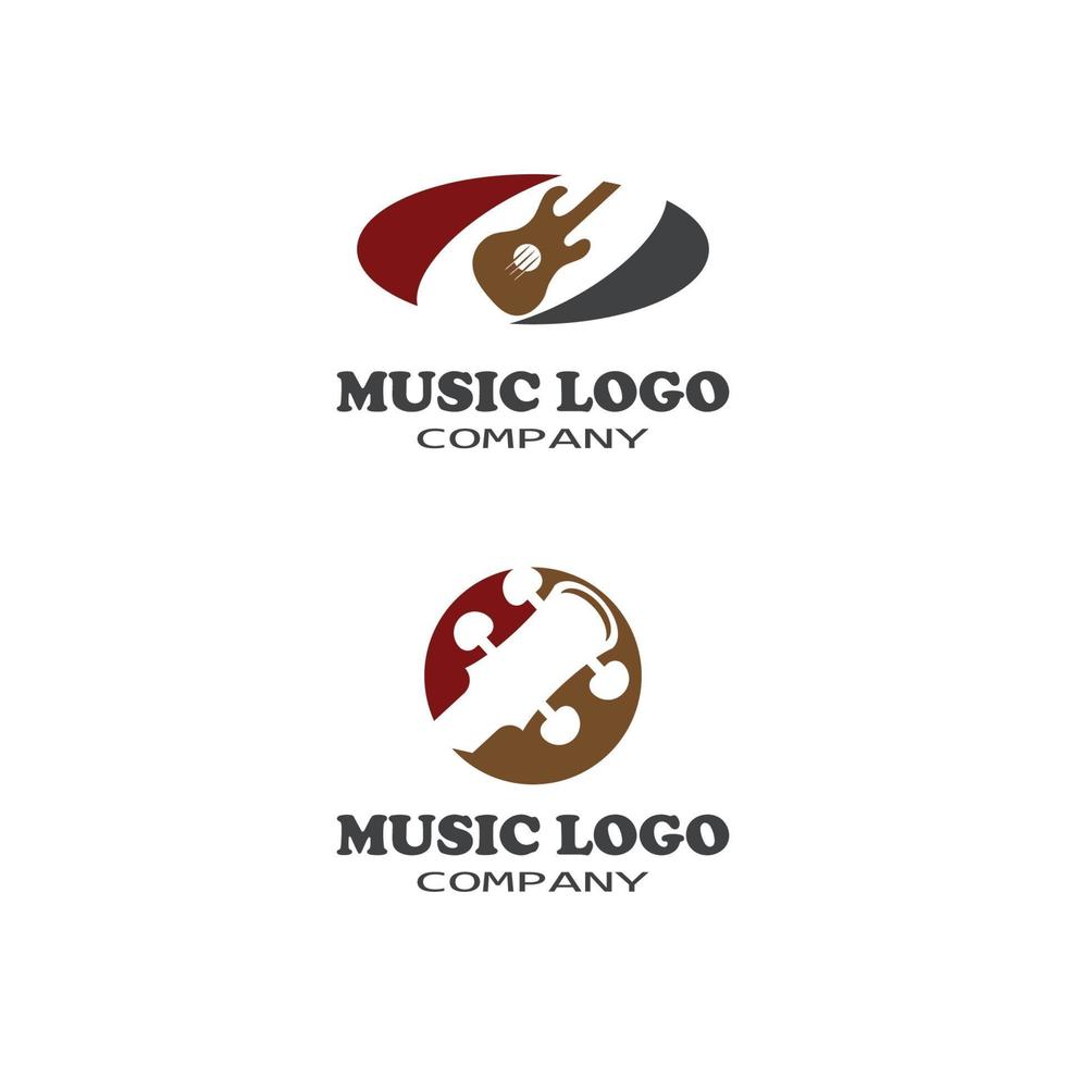 croce chitarra musica band emblema timbro vintage logo retrò design vettore