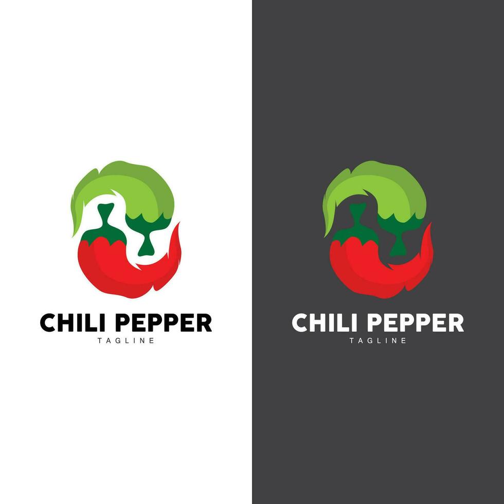 caldo chili logo modello vettore illustrazione