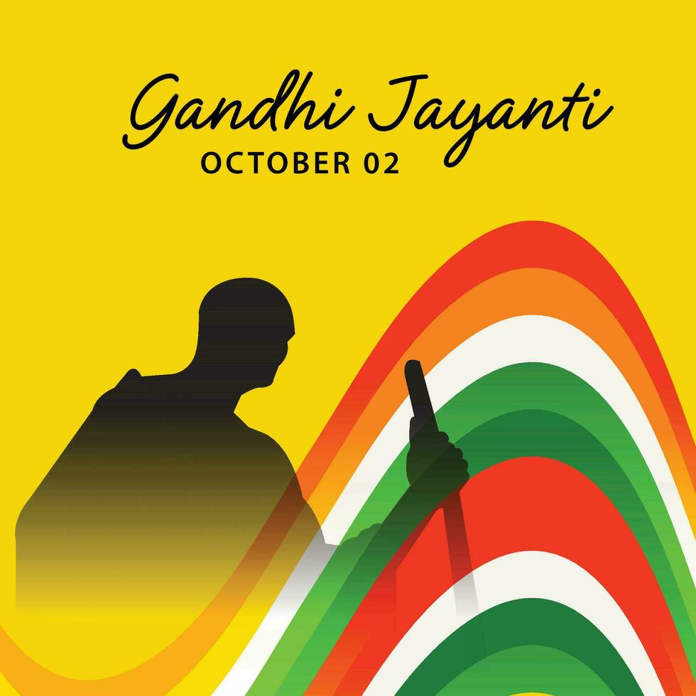 vettore illustrazione di un' sfondo per gandhi jayanti.