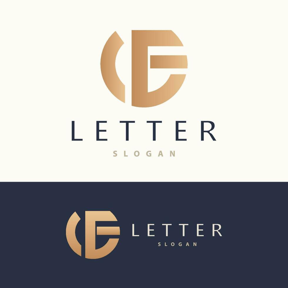 minimo iniziale fg lettera logo, moderno e lusso icona vettore modello elemento