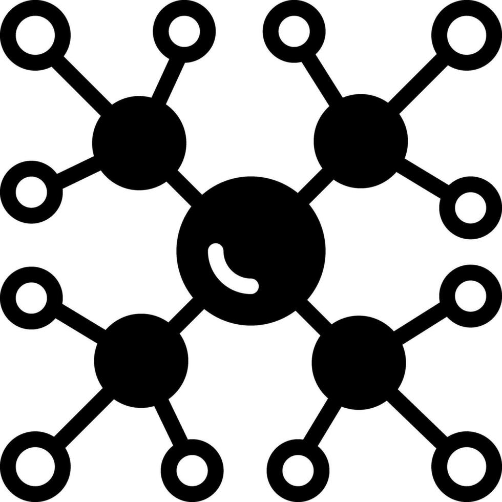 solido icona per molecolare vettore