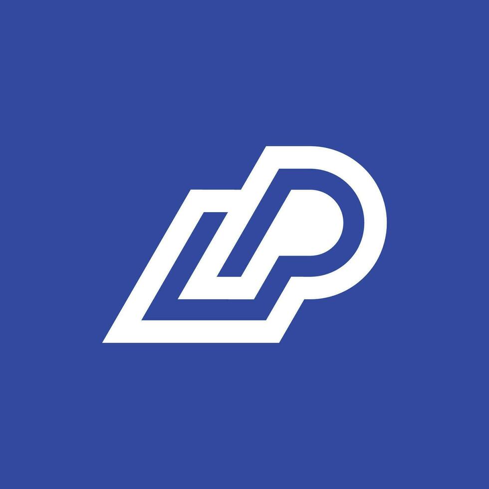 moderno e minimalista iniziale lettera pl o lp monogramma logo vettore