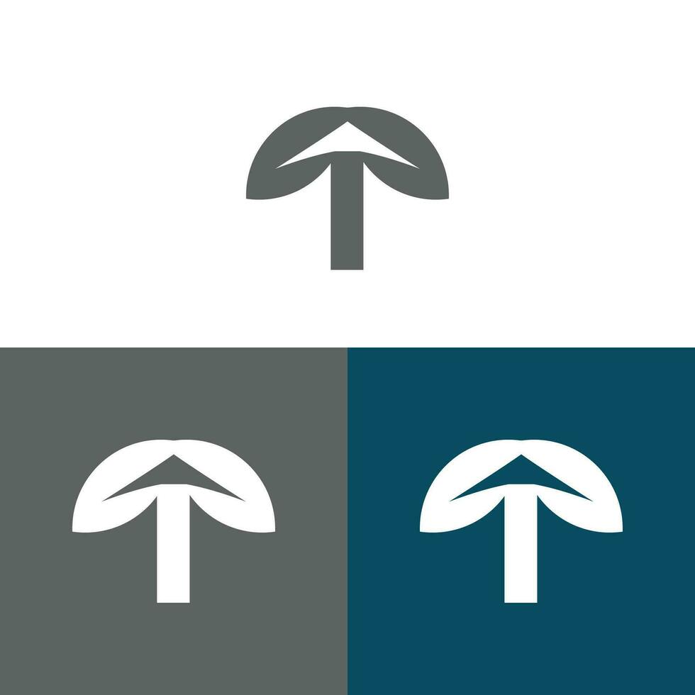 lettera t logo design concetto negativo spazio stile. astratto cartello costruito a partire dal dai un'occhiata segni. vettore elementi modello icona.