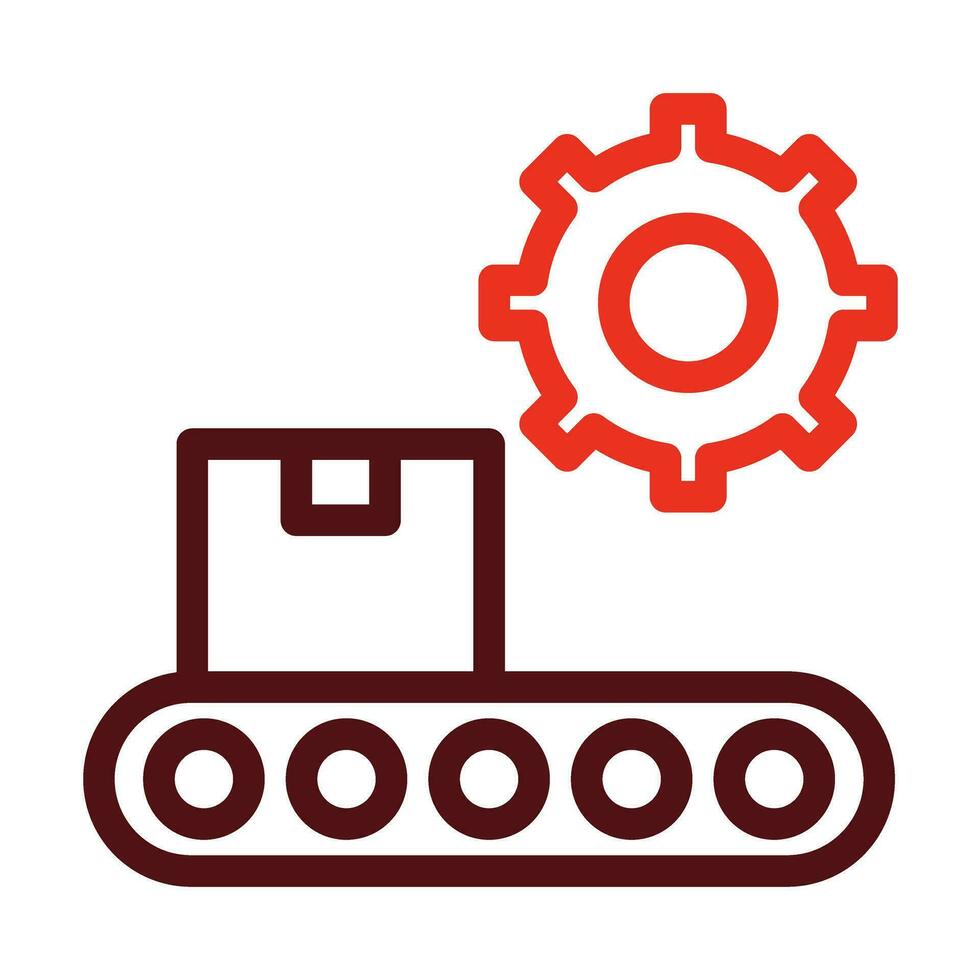 produzione vettore di spessore linea Due colore icone per personale e commerciale uso.