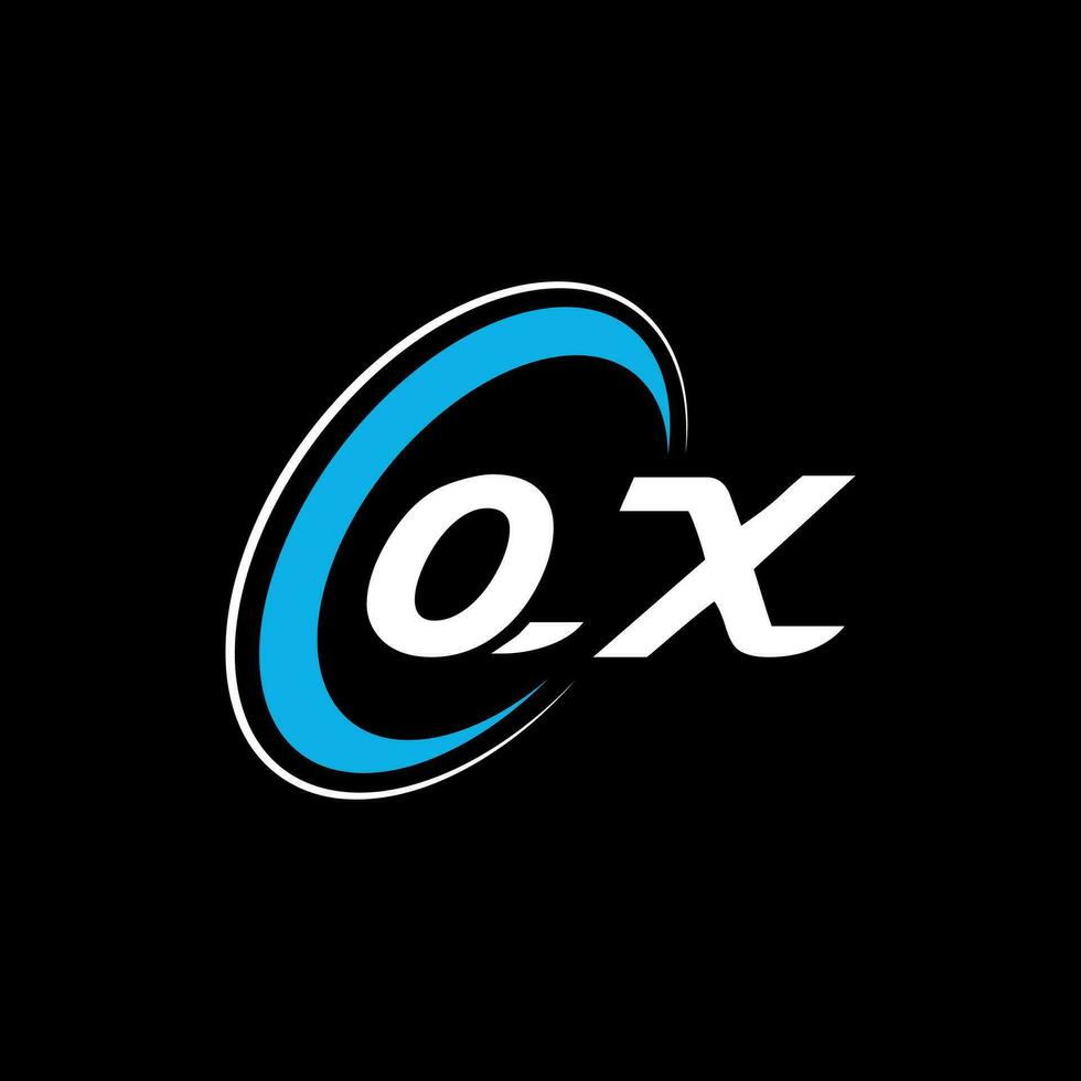 o X lettera logo design. alfabeto lettere iniziali monogramma logo o X. bue logo. o X design vettore