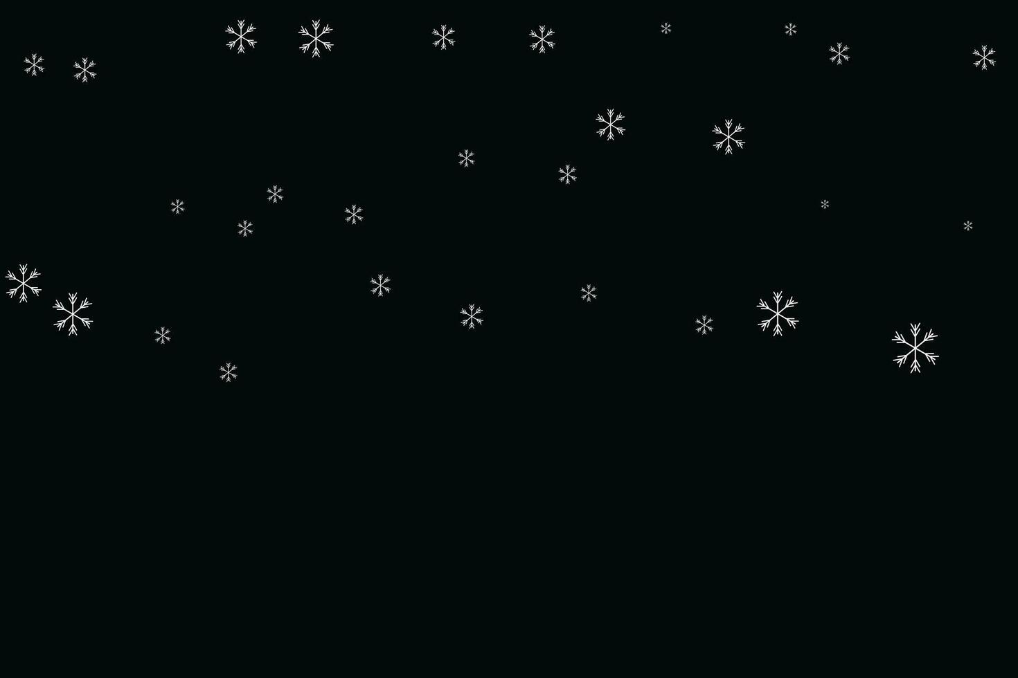 vettore sfondo di caduta neve su buio sfondo