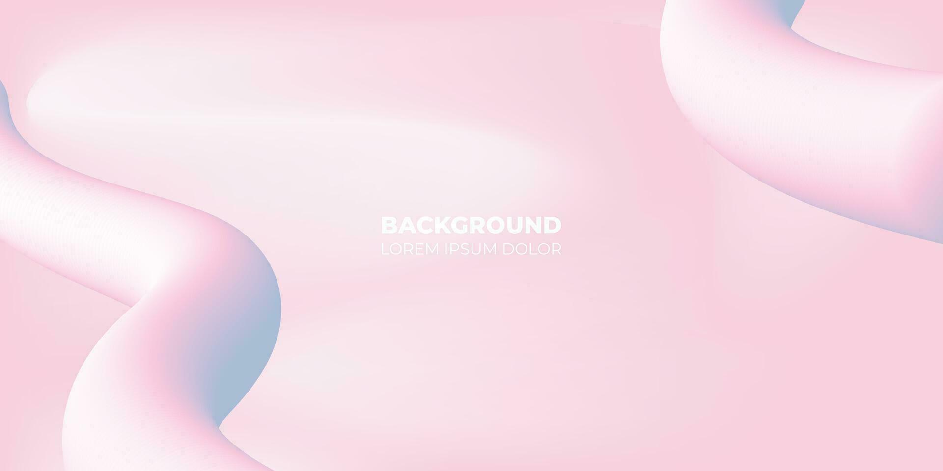 astratto sfondo con fluido 3d forme, lucido pastello colori, morbido Linee formatura composizione vettore