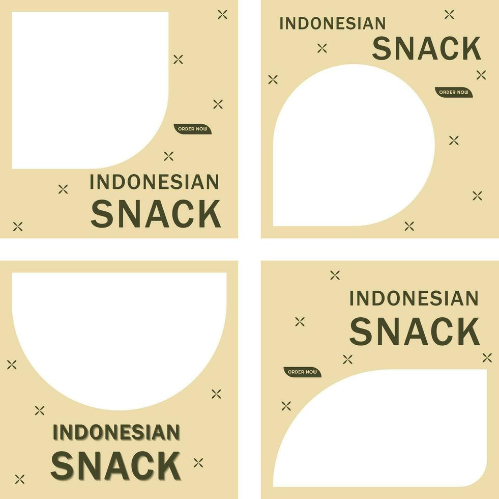 indonesiano merenda modello vettore