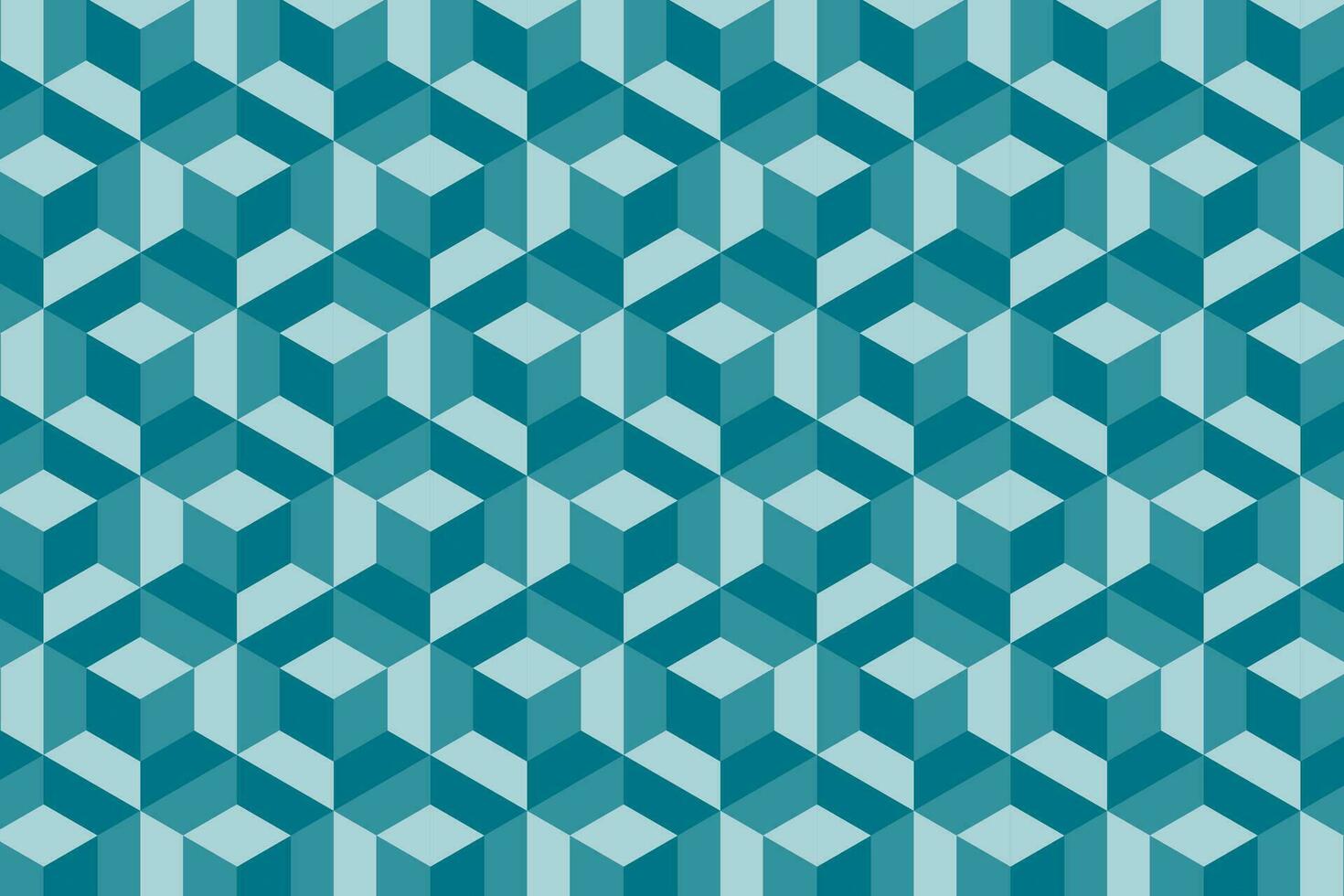 modello con turchese blu esagonale astratto 3d sfondo vettore illustrazione