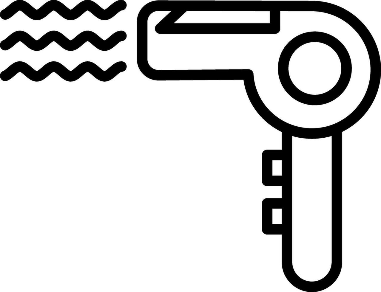 capelli asciugatrice vettore icona design