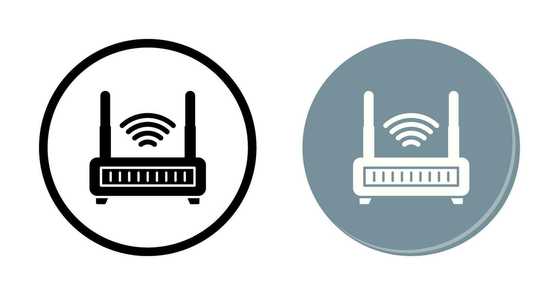 Wi-Fi router vettore icona