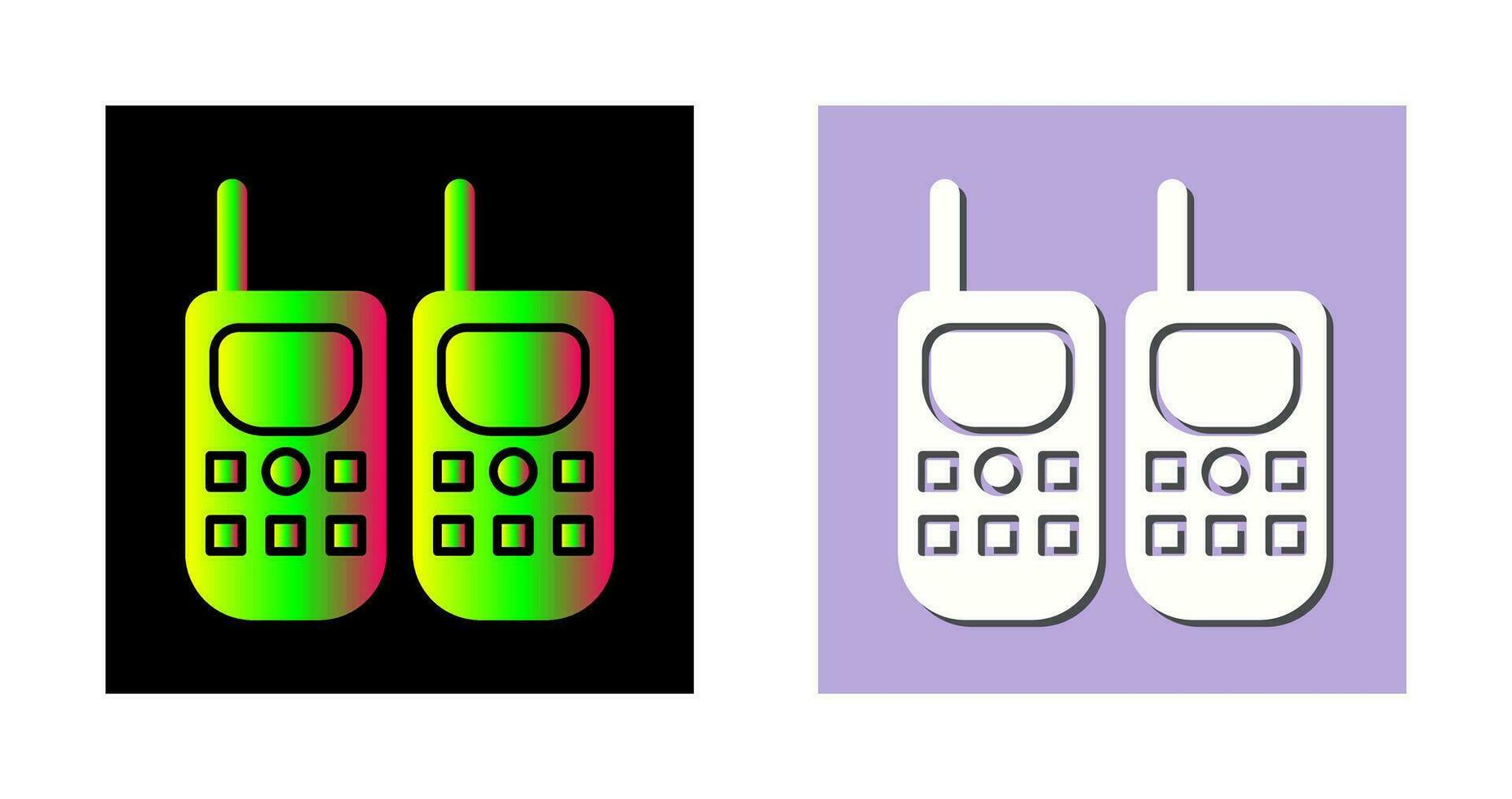 walkie talkie vettore icona