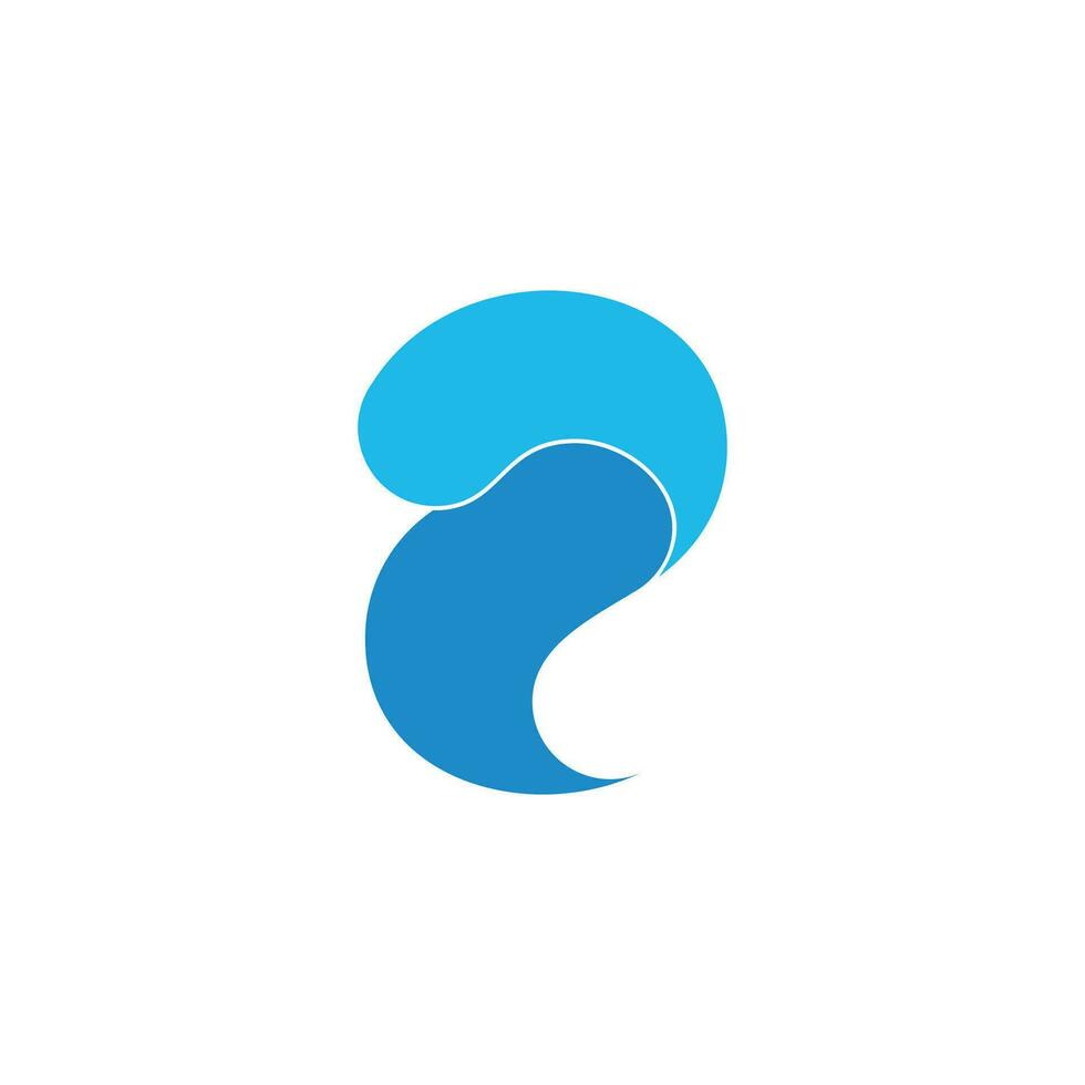 astratto curve movimento blu acqua simbolo logo vettore