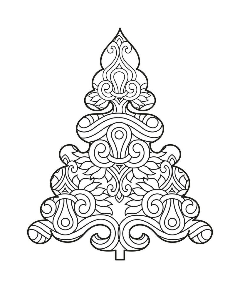 Natale ornamenti impostato con palle, fiocchi di neve, cappelli, stella, Natale albero, arancia, calzino, regalo, bevanda e ghirlande. vettore