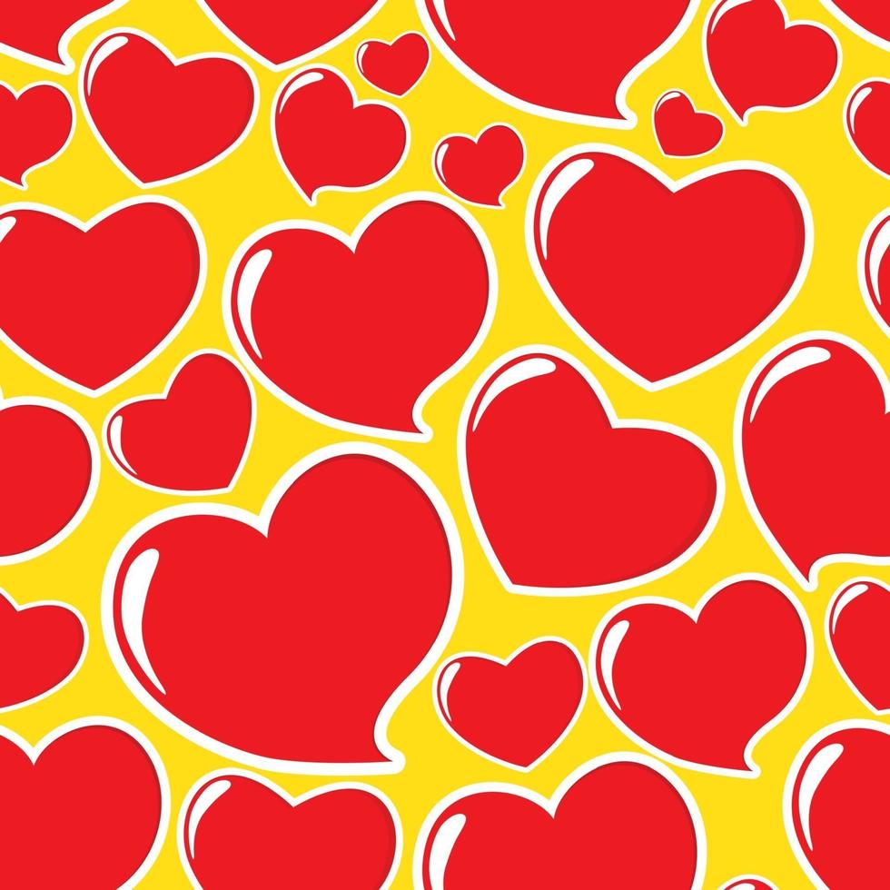 cuore, amore, seamless, modello, fondo, vettore, illustration vettore