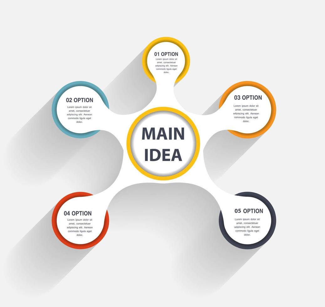 illustrazione vettoriale del modello di business infografica