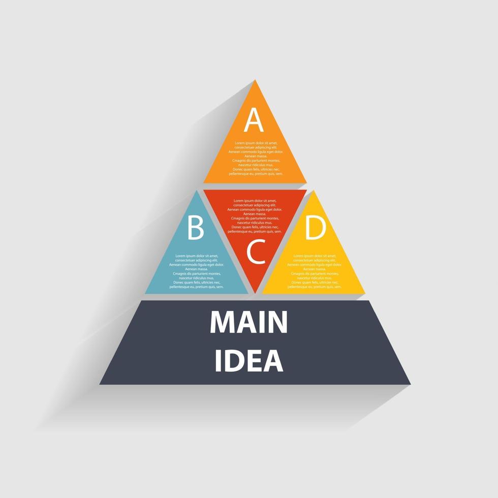 illustrazione vettoriale del modello di business infografica