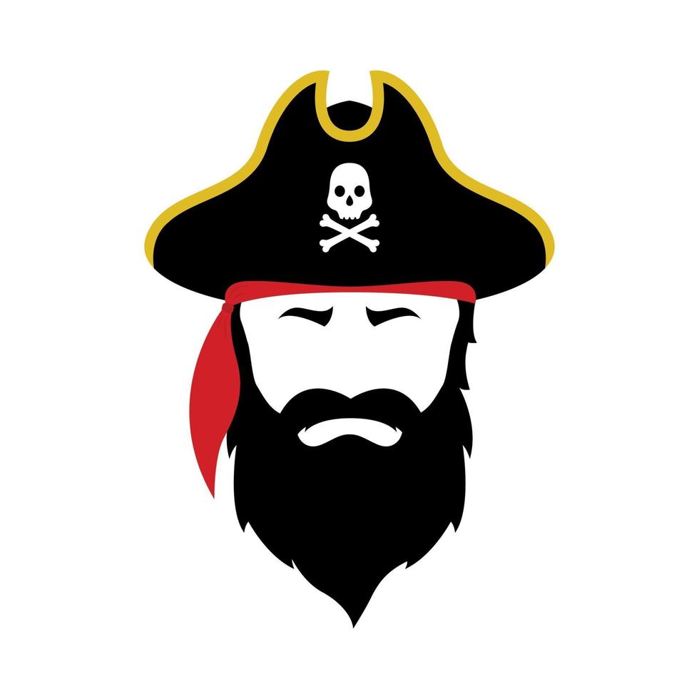 icona del pirata vettoriale. vettore
