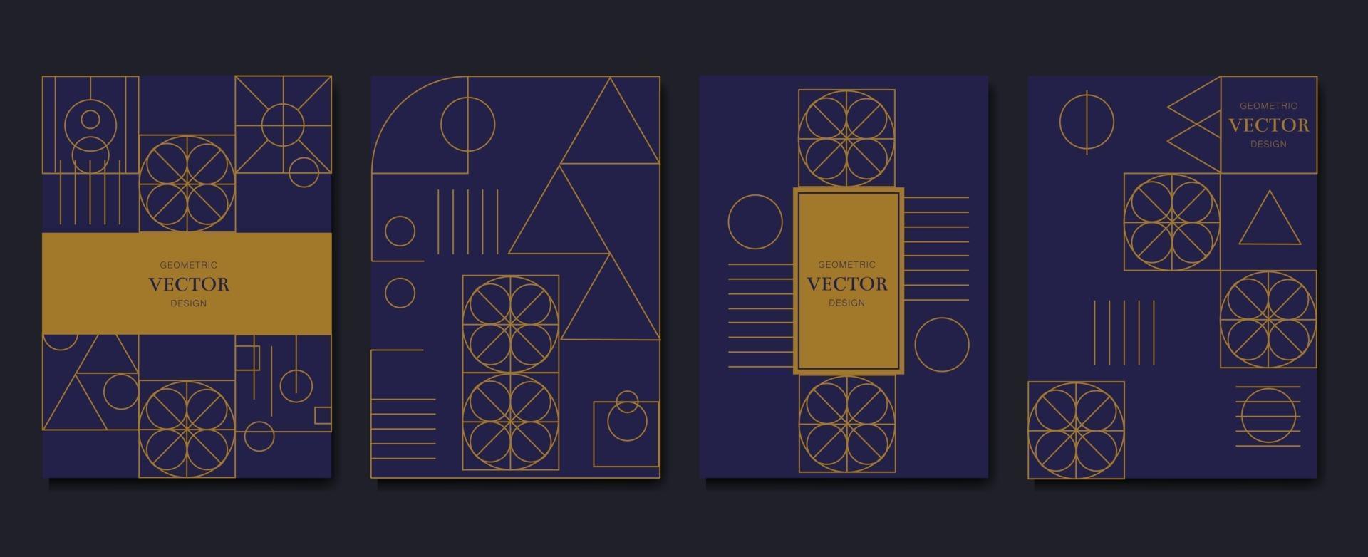 design di carta di invito di lusso con vettore di sfondo modello art deco