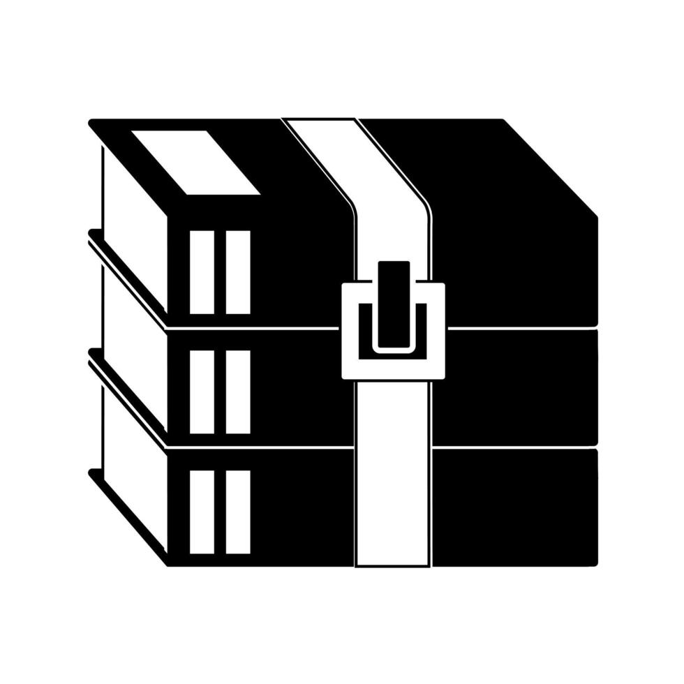 moderno design piatto dell'icona del file di archivio rar o zip per il web vettore