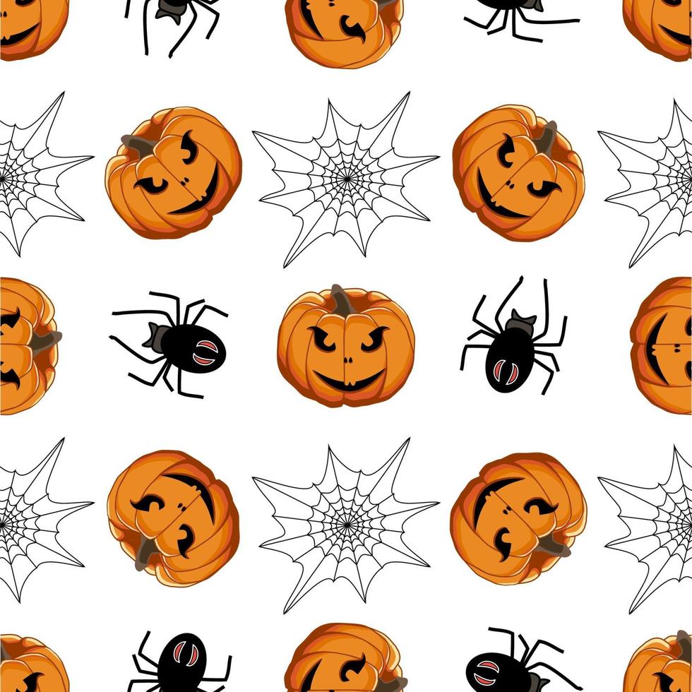 illustrazione a tema grande motivo colorato halloween vettore