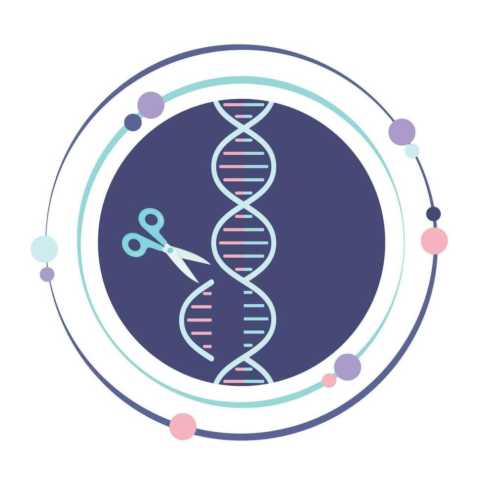 gene cancellazione scienza vettore illustrazione grafico icona simbolo