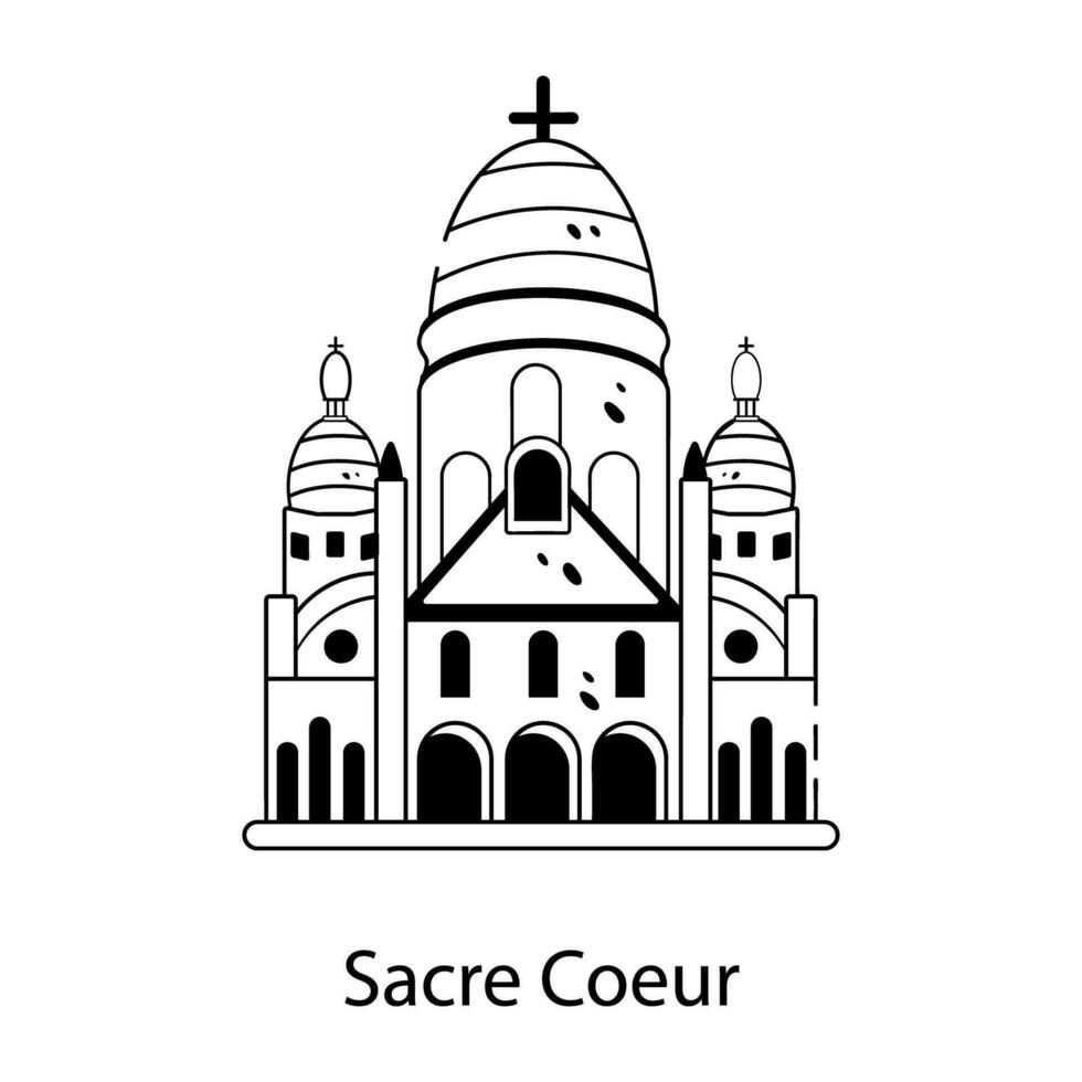 di moda sacre coeur vettore