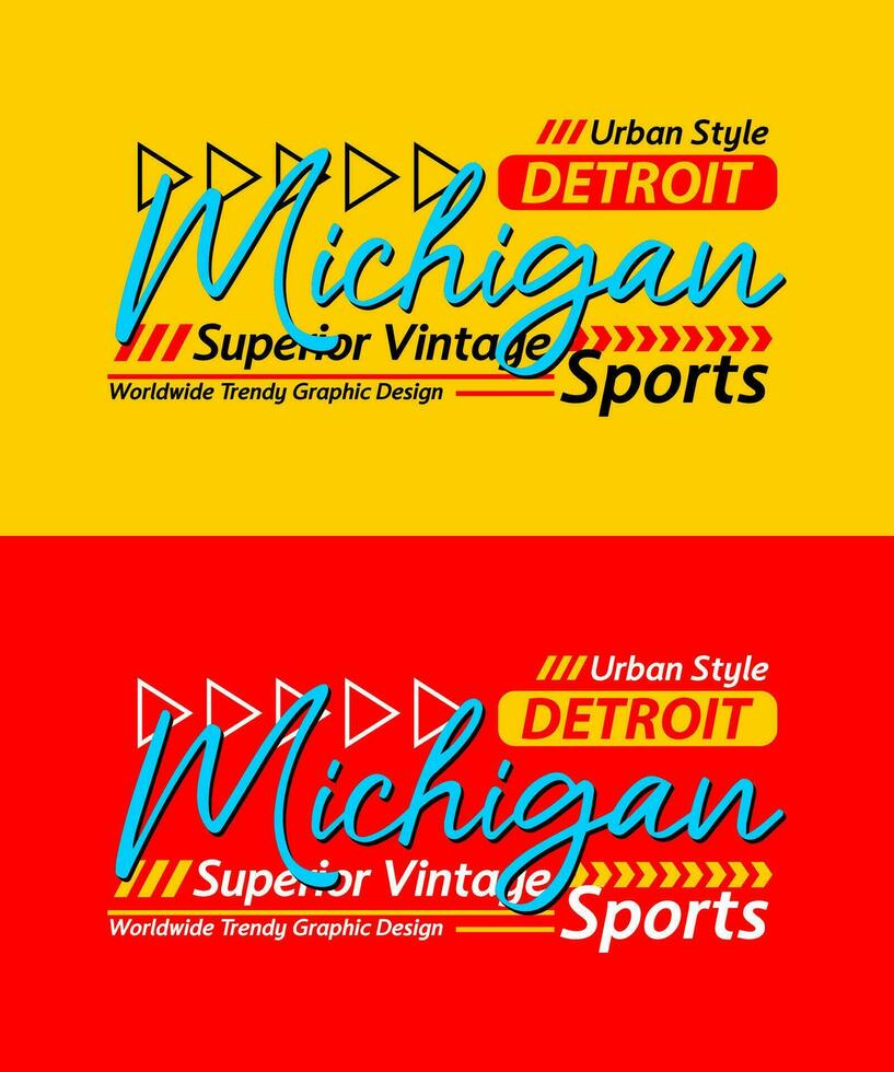 Michigan urbano calligrafia carattere tipografico superiore Vintage ▾, per Stampa su t camicie eccetera. vettore