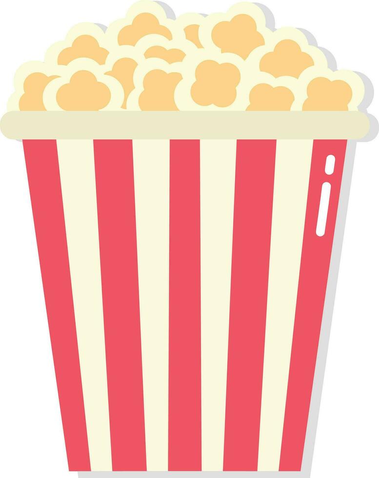 Popcorn icona isolato su bianca sfondo. icona nel piatto stile. vettore illustrazione