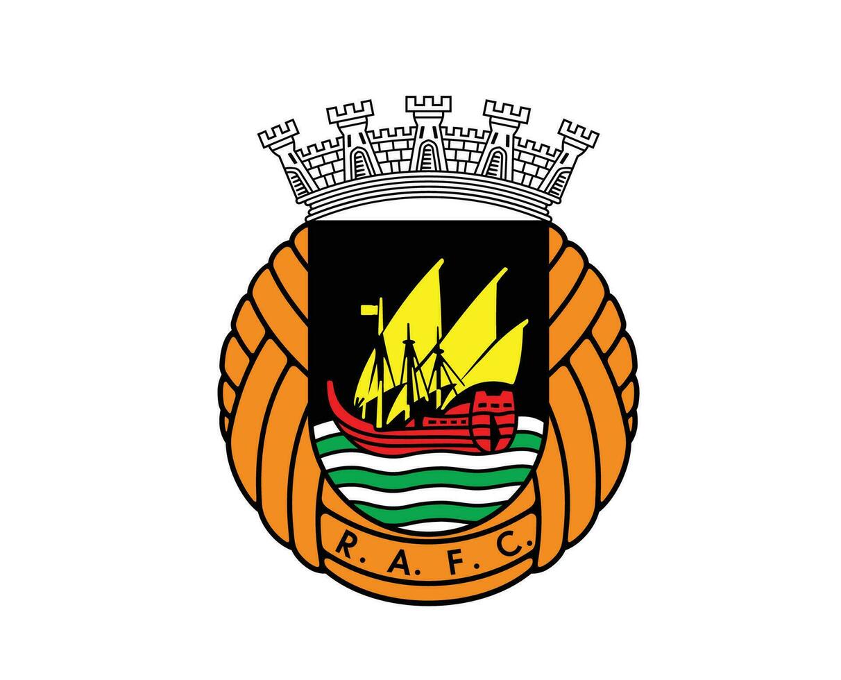 rio Ave fc club logo simbolo Portogallo lega calcio astratto design vettore illustrazione