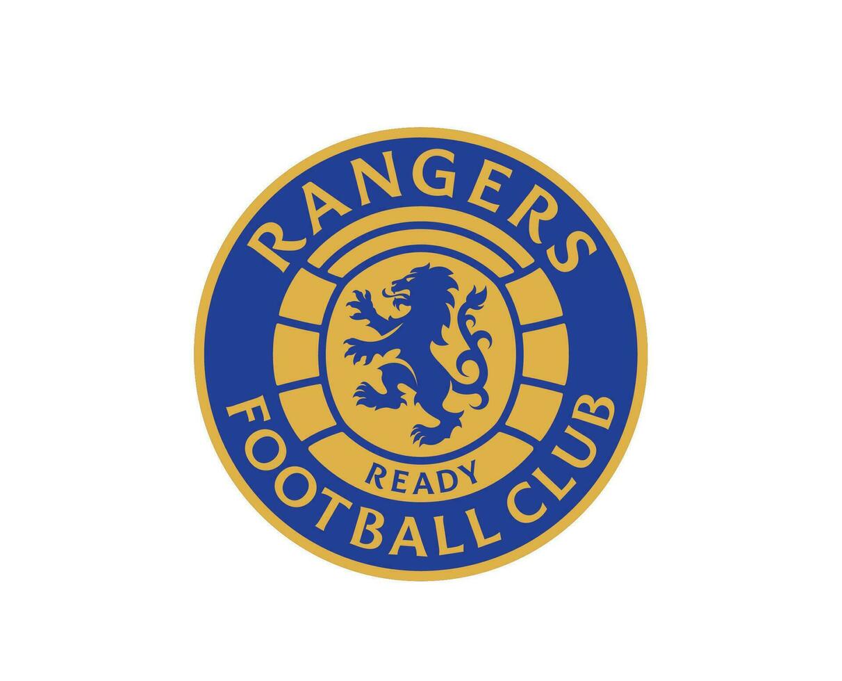 Glasgow rangers club simbolo logo Scozia lega calcio astratto design vettore illustrazione