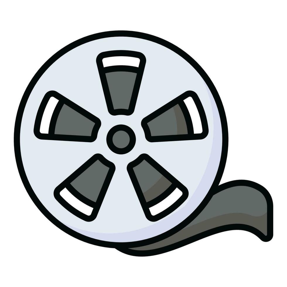 un' personalizzabile vettore di film rotolo nel moderno stile pronto per uso icona