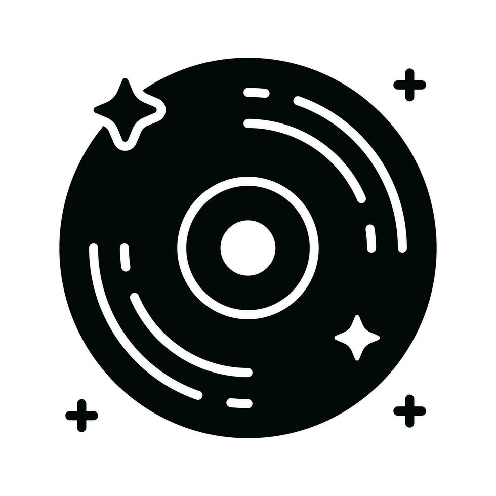 vinile disco vettore disegno, icona di musica disco nel moderno stile
