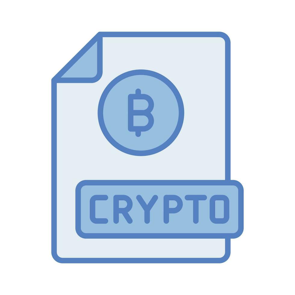 bene progettato icona di bitcoin documento, BTC con documento vettore